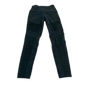 Alo Yoga High Waisted Moto Leggings Green‎ Size Small